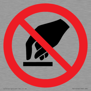 P010 Prohibition: Do not touch